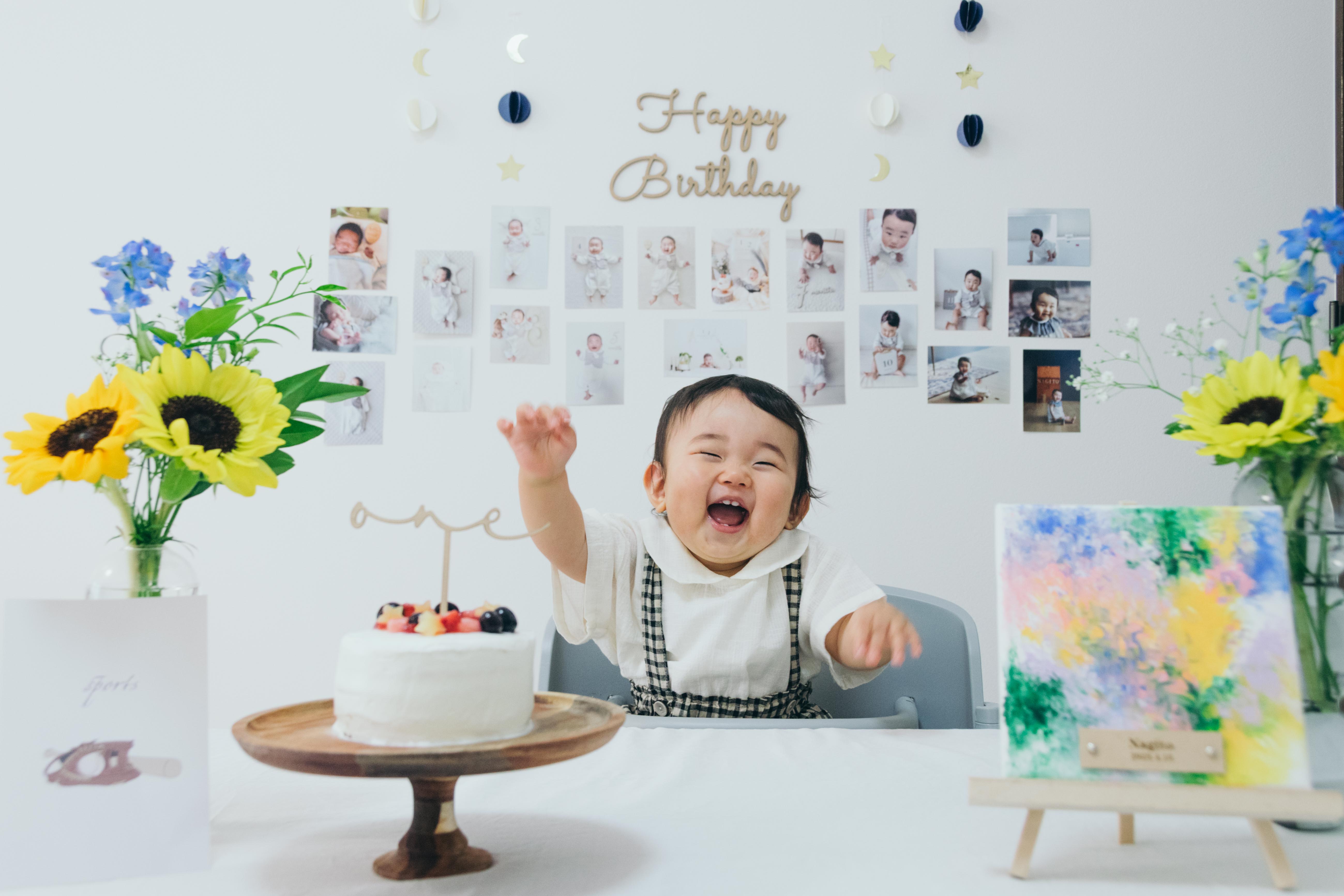 広島の1歳バースデーフォト出張撮影